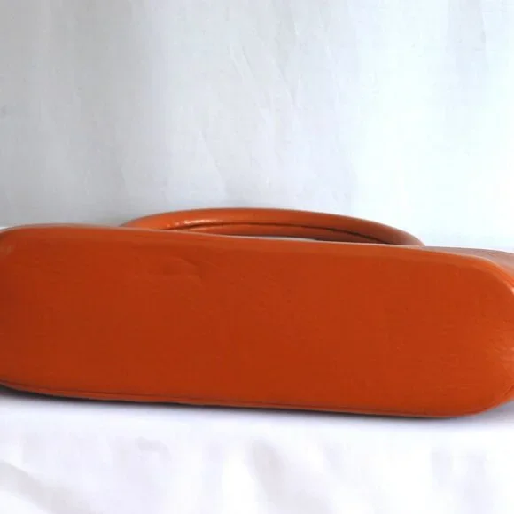 Paris Sac De Dame 1960's Leather Bag With Leather Wrapped Handle - France - Picture 4 of 5